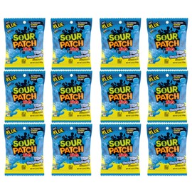 SourPatch Kids Blue Raspberry, 3.6 Ounce Bags (Pack of 12)