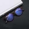 ZogCowy Blue Light Blocking Glasses, TR90 Retro Half Round Computer