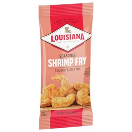 Seasoned Shrimp Fry Seafood Batter Mix - Also Great for Oysters and Vegetables - 10 oz. Bag (Pack of 1) - Crispy, Cajun-Style Coating - By Louisiana Fish Fry Products