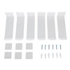 6pcs Acrylic Headband Holder Wall Clear Hanging Headband Organizer Storage