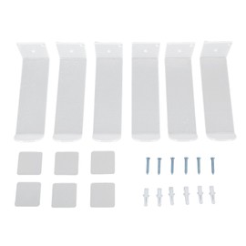 6pcs Acrylic Headband Holder Wall Clear Hanging Headband Organizer Storage Wall Mounted Headband Shelves for Girls Women
