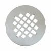 Brushed Nickel 4-1/4" OD Snap-in Shower Drain Cover Replacement, Welsan