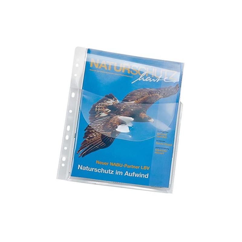 Veloflex 4320100 - Jumbo brochure cover, folded pocket A4, for