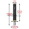 EZAUTO WRAP 20cm Black Shift Knob Samurai Sword Alloy Katana