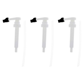 Monin - Syrup Pump, Only Compatible with 1 Liter Plastic Bottles of Monin Syrup, Tip Cover Included, Approximately ¼ fl oz Per Pump (3-Pack)
