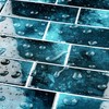 FunStick Kitchen Tile Stickers Dark Blue 3D Peel and Stick