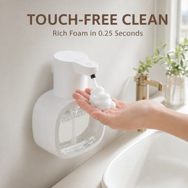 Automatic Foam Soap Dispenser, 500ml Touchless Rechargeable Pump