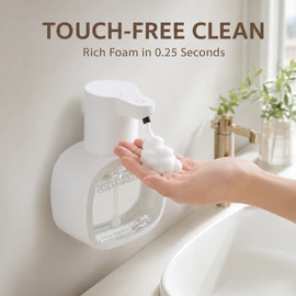 Automatic Foam Soap Dispenser, 500ml Touchless Rechargeable Pump