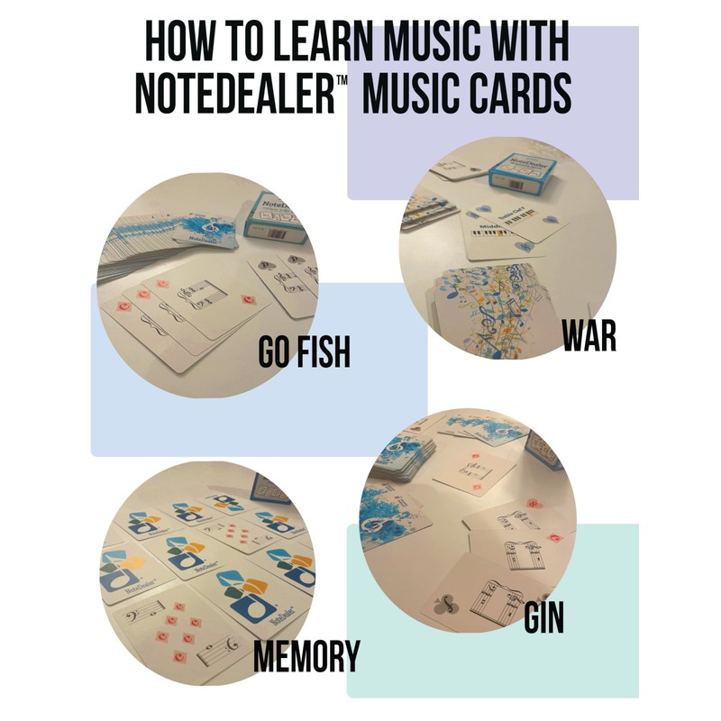 Toccata Method NoteDealer Bass Clef Grand Staff Deck