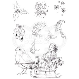 Pink Ink Designs Sleigh Bells Ring-Clear Stamp Set, A5