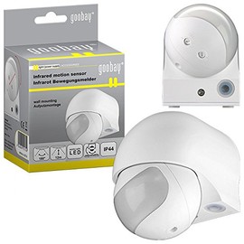 Infrarot Bewegungsmelder slim Aufputz weiss LED für Außen- und Innenbereich