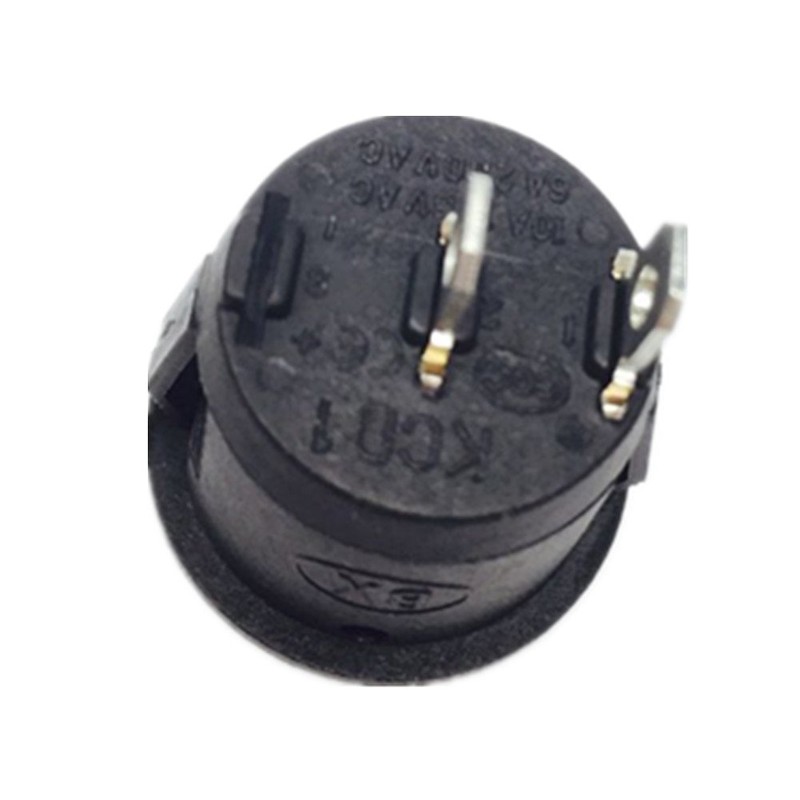 Lsgoodcare 30PCS Round Type Switch Black AC 6A 250V 10A