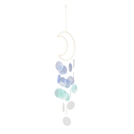 Outanaya Moon Wind Chime Shell Wind Chimes for Outside Hanging Ornament Dream Catcher Decor