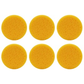 3 Inch Round Synthetic Sponges for Crafts, Painting, Pottery, Face Painting, Watercolors & Horse Tack Cleaning | 6 Pack