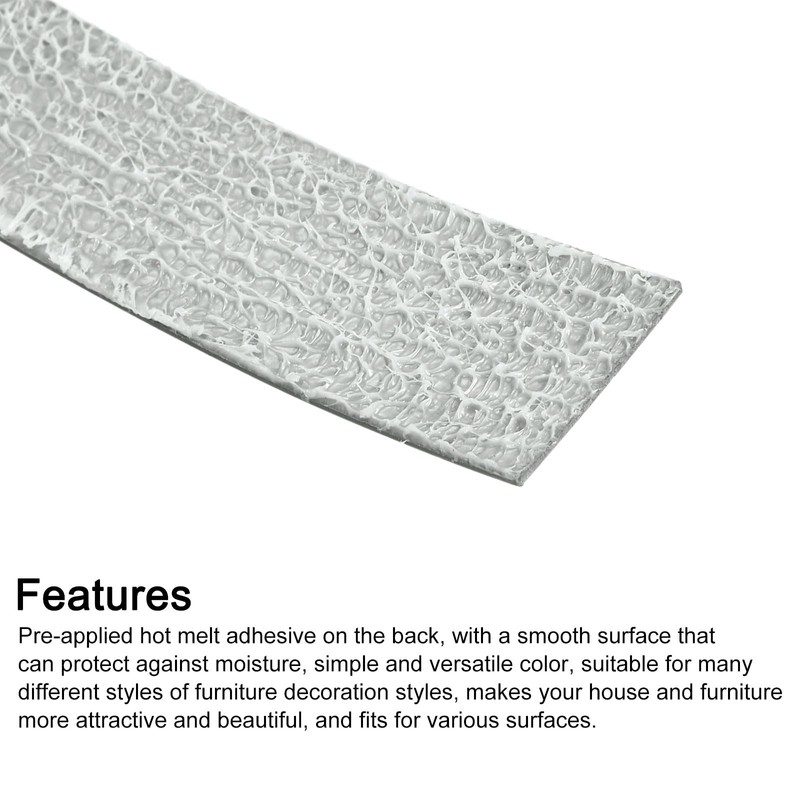uxcell Edge Banding, 3/4 Inch x 10ft Pre-Glued Veneer Edging