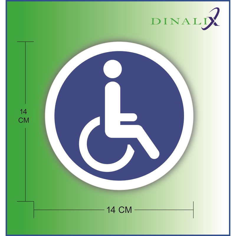 Pack of 10 Stickers for Wheelchair Users, Car, Disabled Stickers