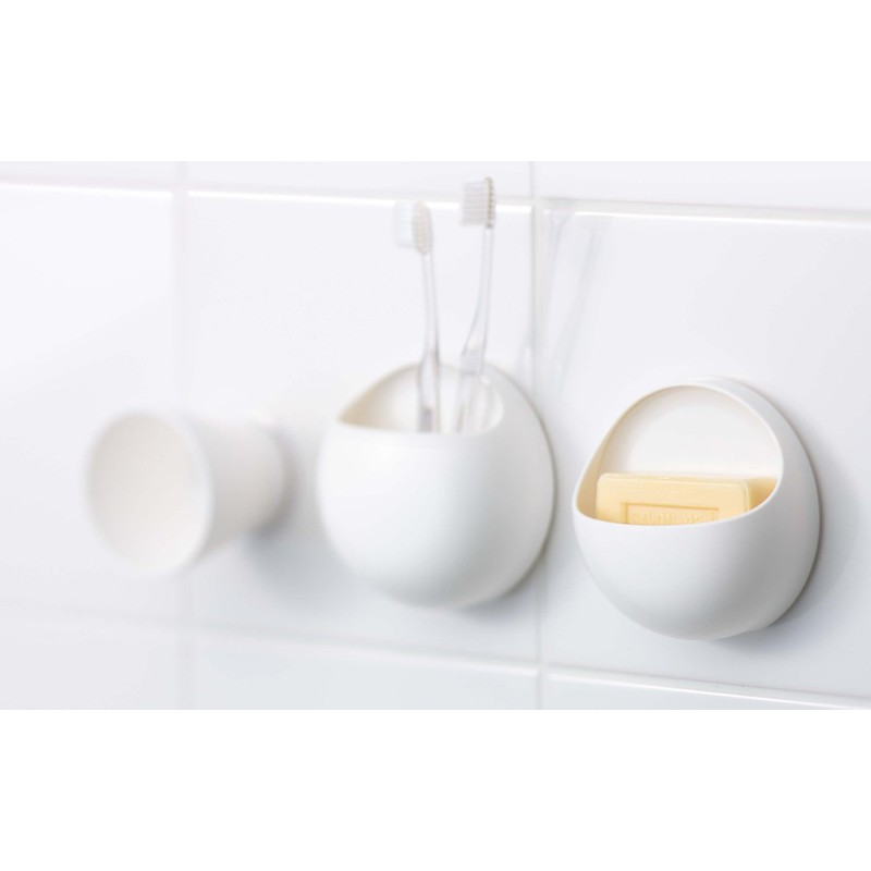 SANEI Baspo Soap Dish, White