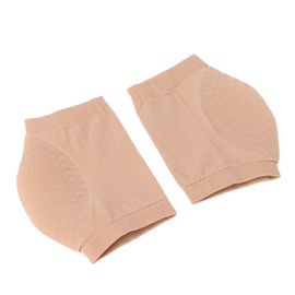 Moisturizing Silicone Gel Coated Toeless Heel Socks for Cracked Heels, Breathable & Comfortable Foot Care Treatment