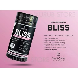 Sascha Fitness BLISS Sascha Fitness Gut and Digestive Health - Bloating -  Metabolism - Vegan