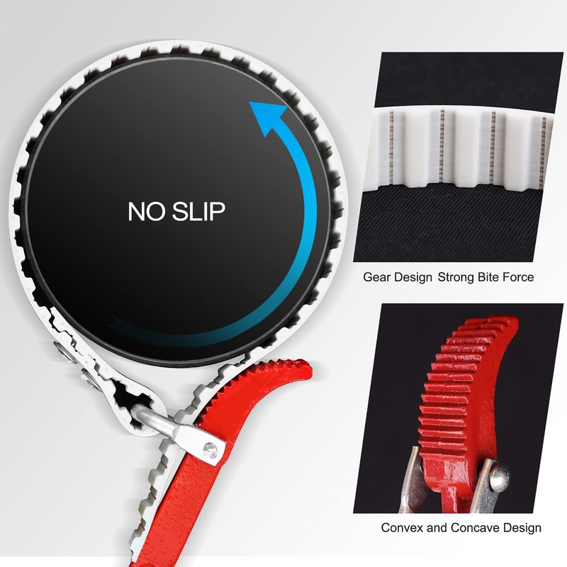 Anmxkoo Strap Wrench, Anti-sliding Strap Wrenche Plumbing, 18 Inches（Length of