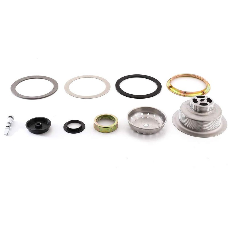 KONE 3-1/2 Inch Kitchen Sink Drain Assembly with Strainer Basket/Drain