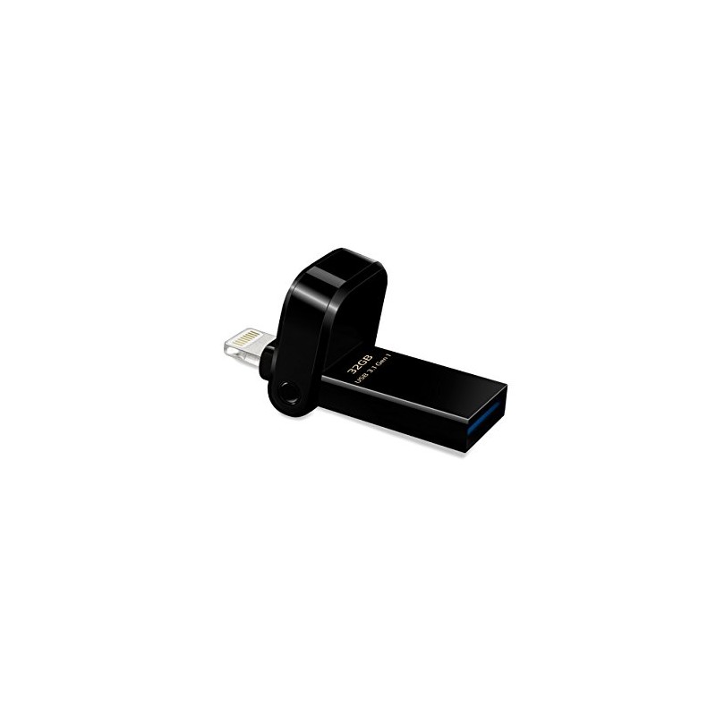 I-Memory OTG USB 3.0 -Lightning, 32gb ai920, Negro Adata