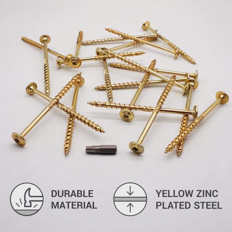 (Pack of 20 pcs) Galvanized Steel 6.0 x 100 mm