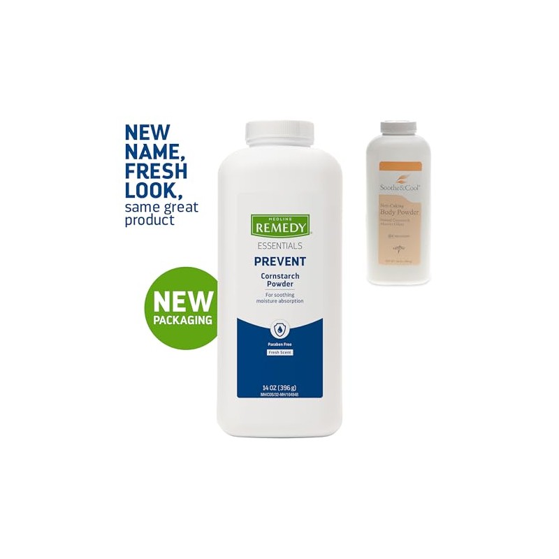 Medline Soothe Cool Cornstarch Body Powder