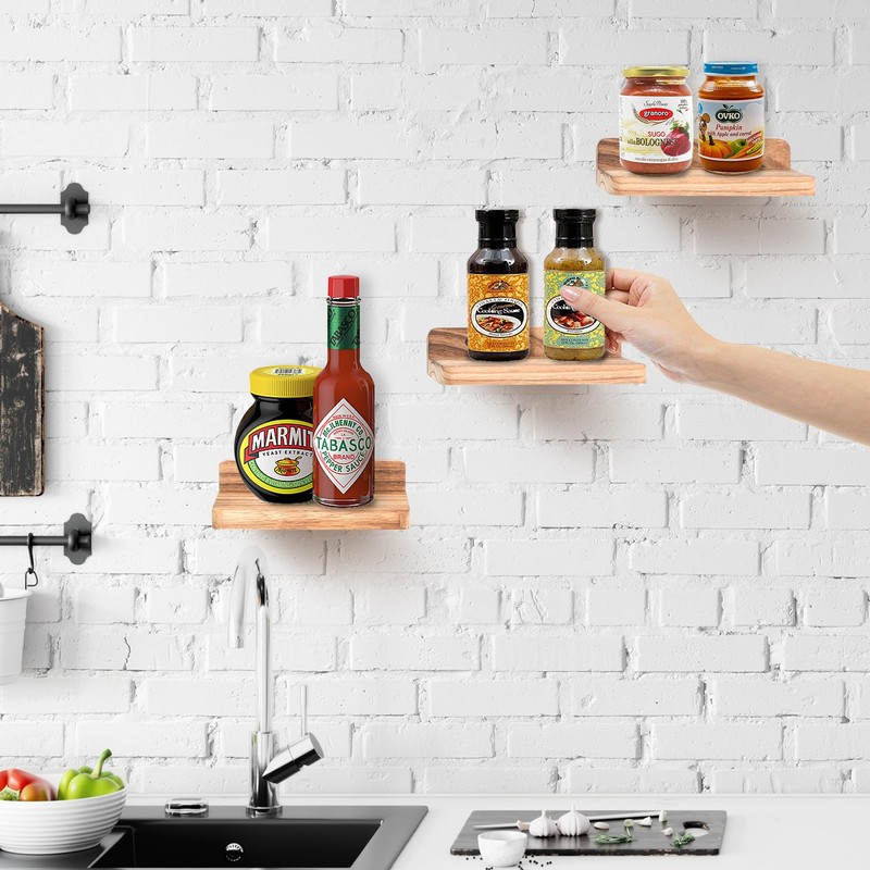 NIUBEST Small Floating Shelf, 5x6 Inch Display Ledges for Wall,Mini