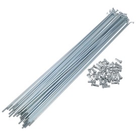 TUCKBOLD Bicycle Spokes Bike Wheel Spokes Silver Tone Nipple 1 Set 13G 271mm Length 45 Steel Galvanized