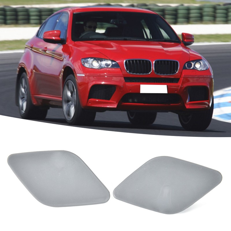 2pcs Left Right Headlight Washer Cover Cap 51657052427 Fits for