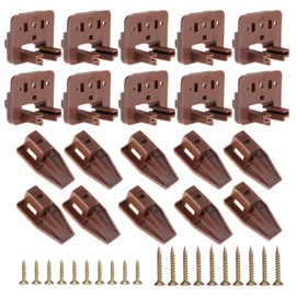 10PCS Drawer Slide Track Guide Glide for Center Mount Drawer for Dressers and for Nightstand for Kenlin for Rite-Trak 1 Drawer Systems (Please Check The Size Before Purchasing)
