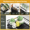 Epicano Dish Drying Rack for Kitchen Counter,Space-Saving Dish Rack,Rustproof Dish