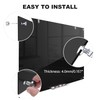 Dry Erase Board Black Magnetic Glass Whiteboard, TANKEE Modern Large