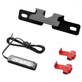 Daytona 94553 Motorcycle License Plate Light, LED License Lamp, Number Angle 40°, Compliant with New Safety Standards