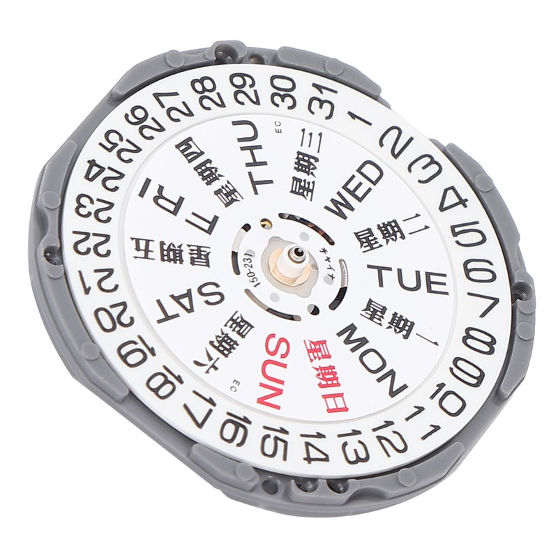 VJ33 Watch Movement Replacement Day Date Calendar Movement Watch Repair