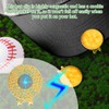 Tinoaly 2pcs Cracker Golf Ball Marker with Hat Clip Set,