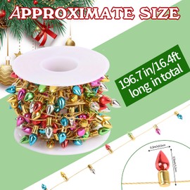 FOIMAS Mini Dollhouse Christmas Lights,Fake String Lights for Christmas Dollhouse Craft Fairy Garden Accessories