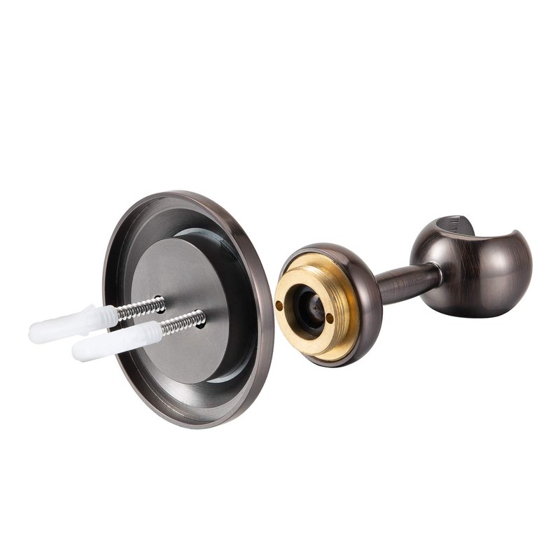 JiePai Solid Brass Adjustable Shower Holder Bracket, Wall Mount Holder