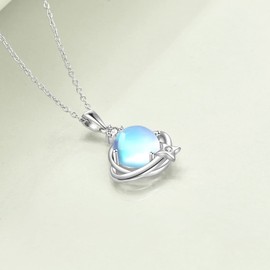 Sterling Silver Necklace Pendant Jewellery Gifts for Women Girls, Sterling Silver, No information