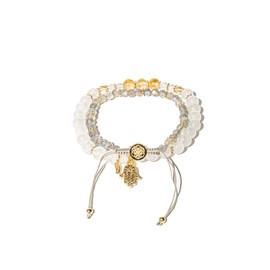 Conscious Items - Bracelets of Wealth Labradorite Bracelet - Healing Bracelets For Women - Moonstone Bracelet - Citrine Crystal Bracelet - Citrine Healing Crystal - Citrine Gemstone Bracelet