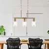 FRIXCHUR Kitchen Island Lighting, 3-Lights Dining Room Light Fixtures Over