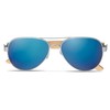 noTrash2003 Aviator Sunglasses with Coloured Mirrored Lenses UV400 CAT3 Strong