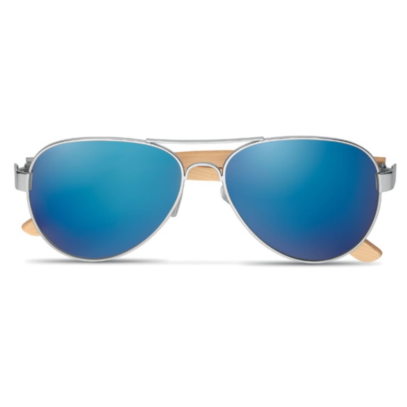 noTrash2003 Aviator Sunglasses with Coloured Mirrored Lenses UV400 CAT3 Strong