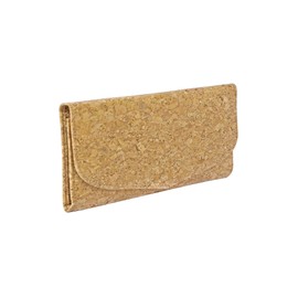 Hudson & James Ladies Cork Vegan RFID Blocking Card Holder Wallet Purse Card Women Wallet (Plain Natural Cork)