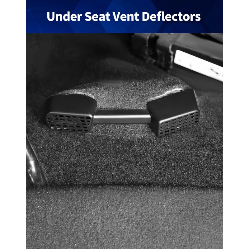 JeCar Under Seat Vent Deflectors Rear AC Vent Directional Extension