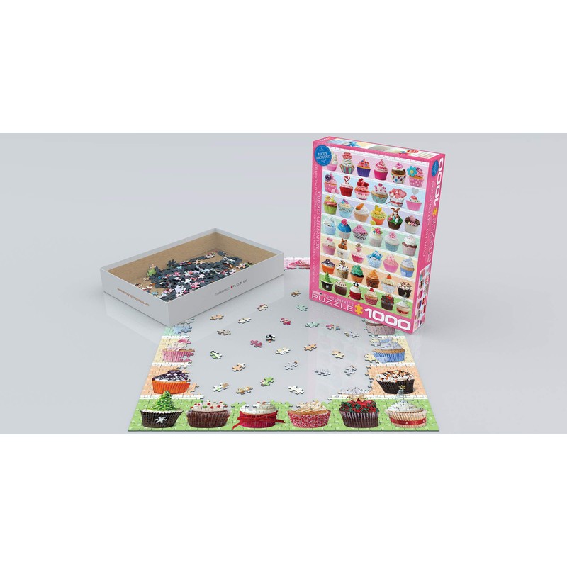 EuroGraphics Cupcake Celebration Puzzle (1000-Piece), Model Number: 6000-0586