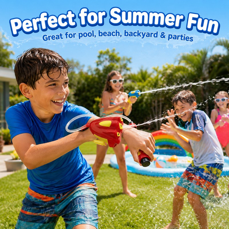 Kids Wrist-Mounted Water Blaster Toy – Wearable ABS Water Sprayer