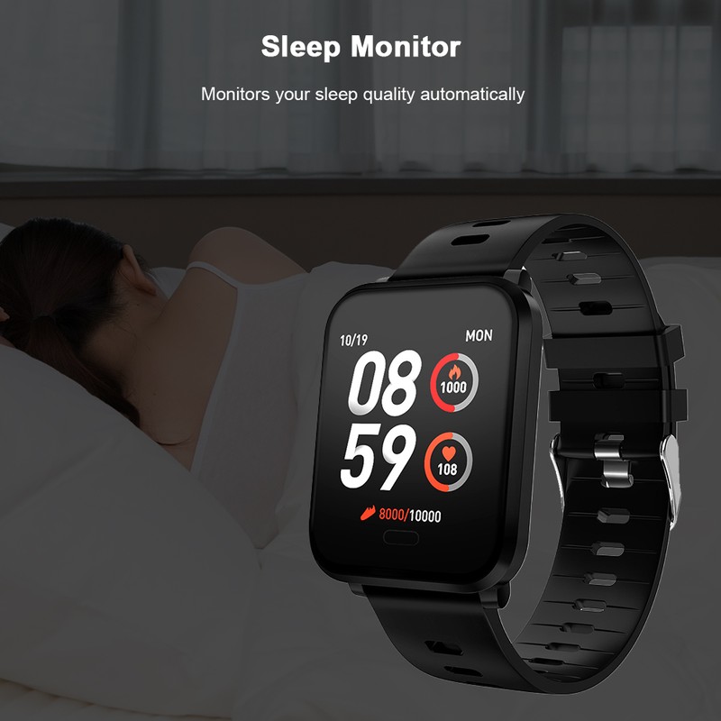 K10 1.3Inch Color Screen IP68 Waterproof Smart Bracelet Heart Rate