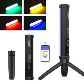 EACHSHOT ES6 Handheld RGB Video Light Wand Stick,Dimmable 2800k-8500k 360°Full Color Photography Lighting with Magnetic APP Control for Studio,YouTube,TikTok
